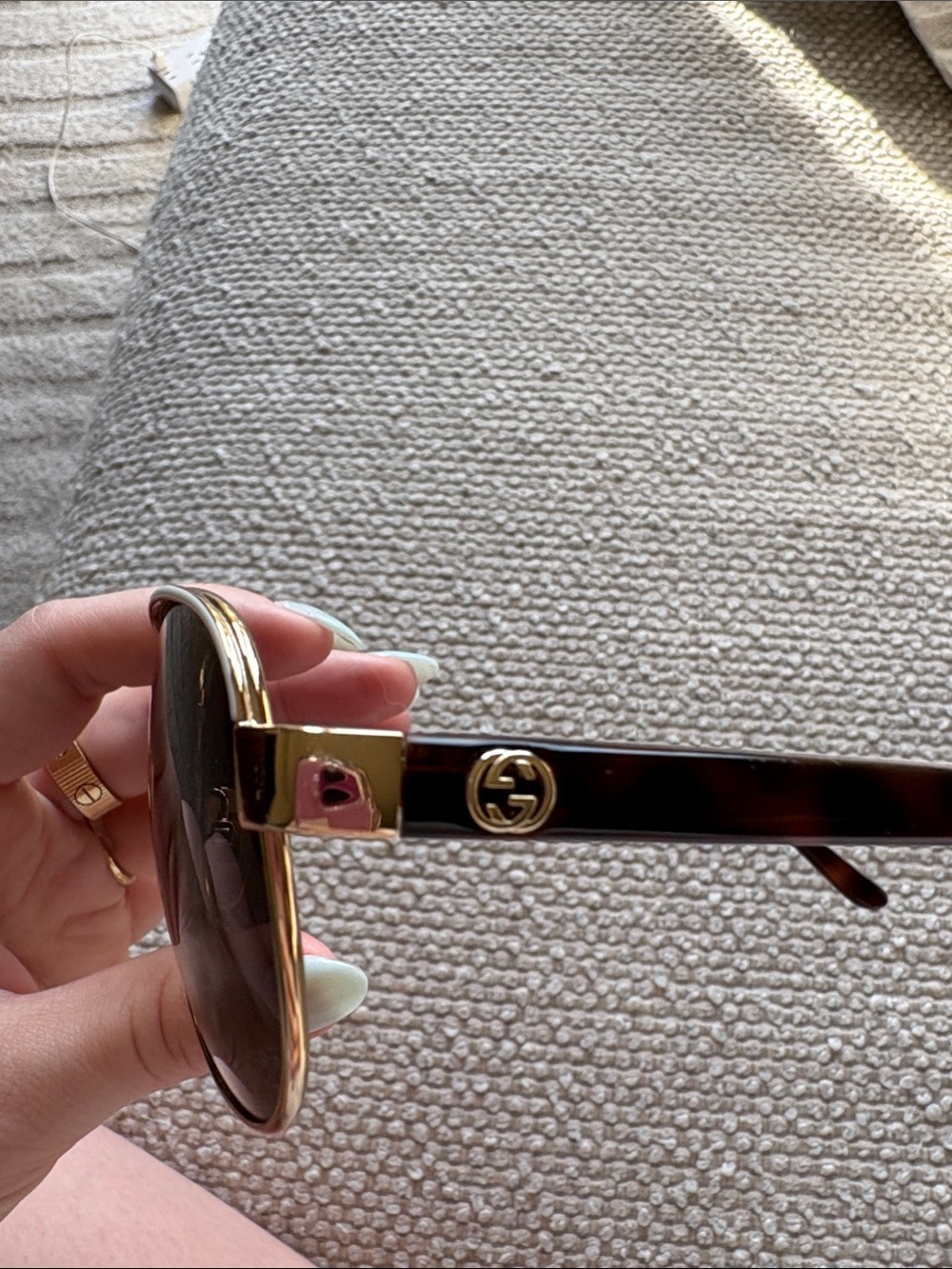 Gucci Polarized Aviator Sunglasses - Picture 4 of 7